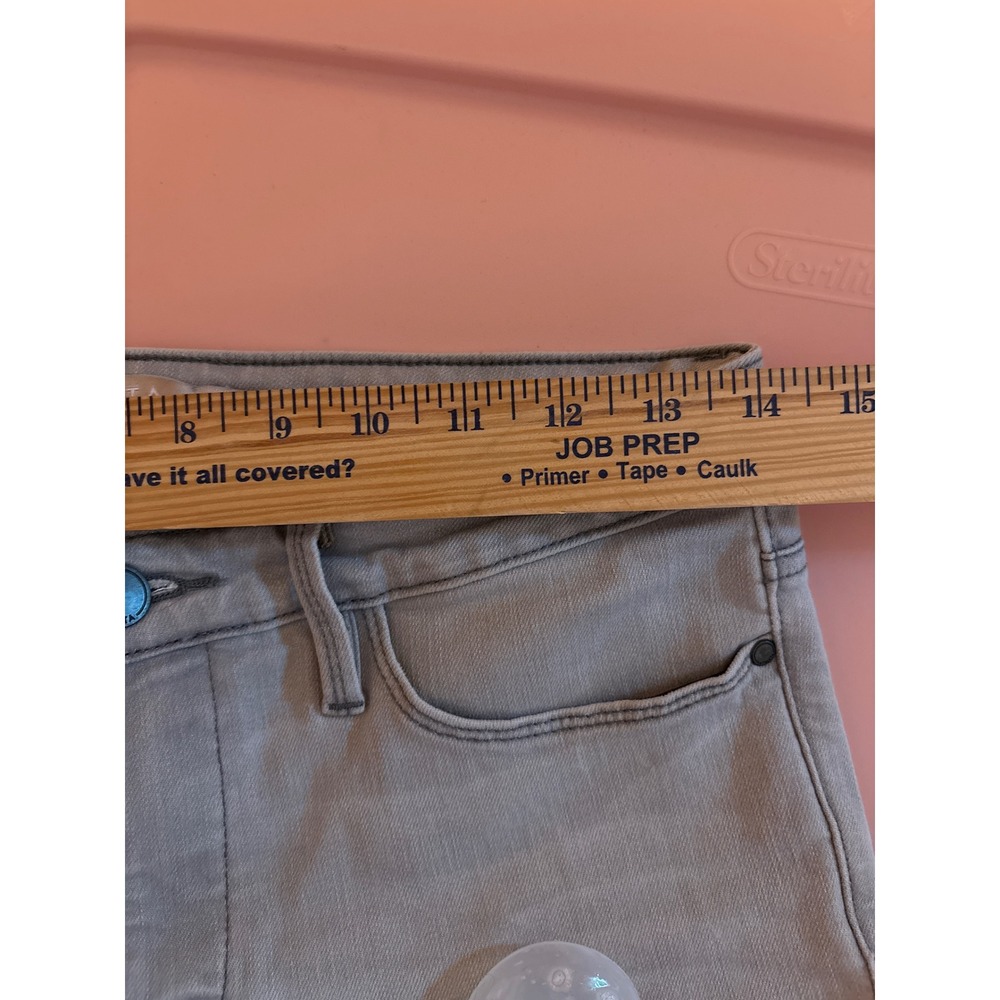 Athleta Sculptek Skinny Jeans Light Grey Denim Pants Size 8 - Picture 6 of 7